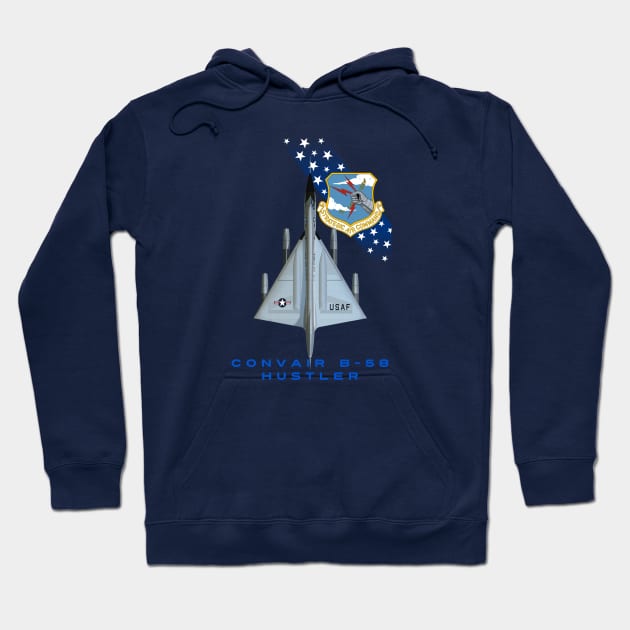 Convair B-58 Hustler Hoodie by John_Matthews_Art